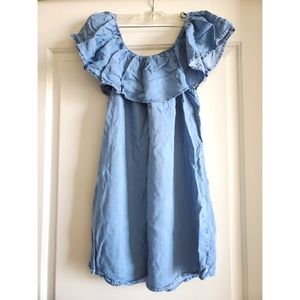 Forever 21 off the shoulder denim dress